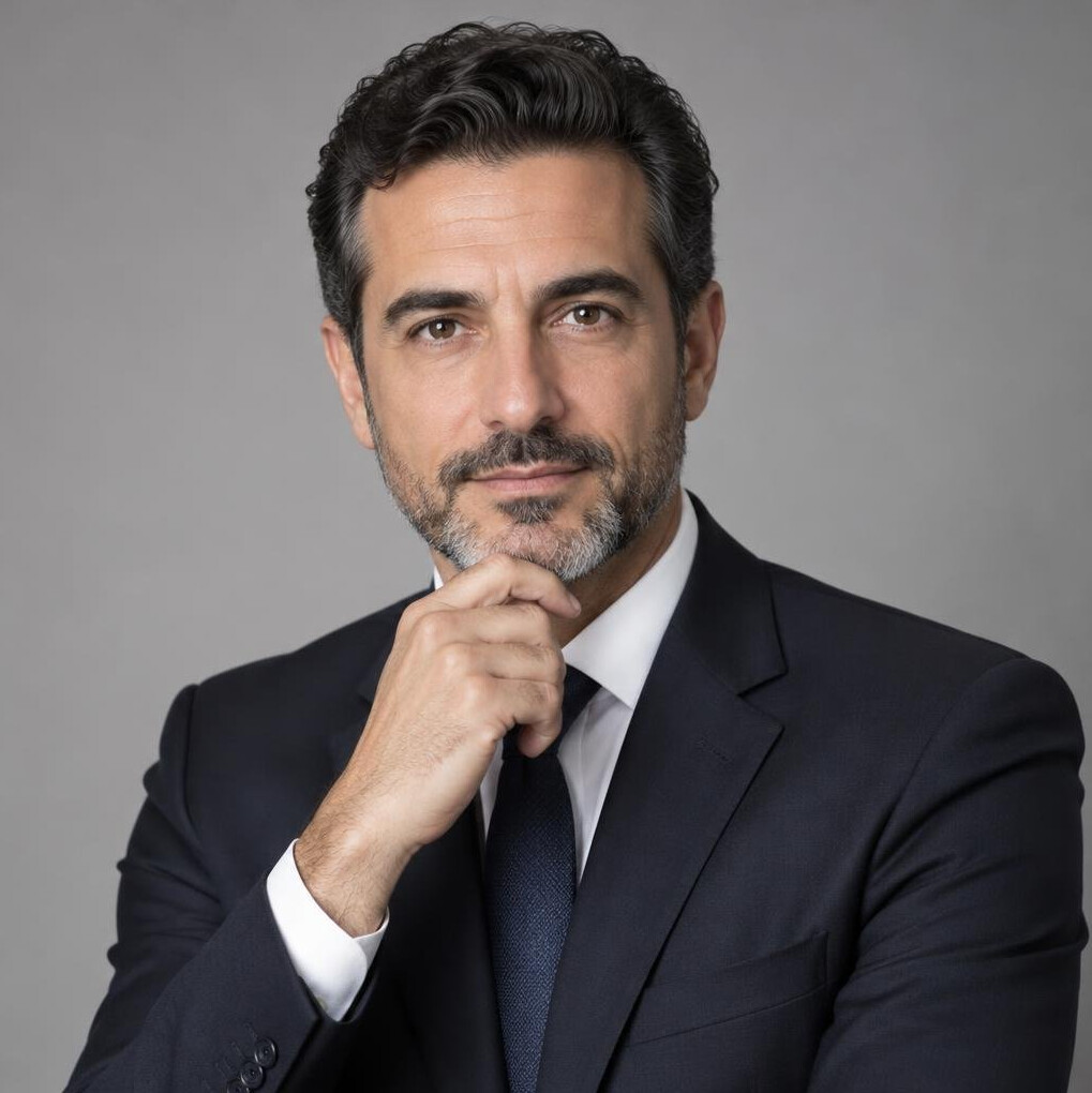Portrait of a man in a suit with a composed expression